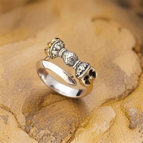Anillo Ajustable Dorje Vajra de Cobre Tibetano Anillo Ajustable Dorje Vajra de Cobre Tibetano