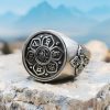 Anillo giratorio tibetano de cobre Om Mani Padme Hum Tibetan Copper Om Mani Padme Hum Rotatable Ring