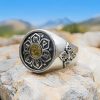 Anillo giratorio tibetano de cobre Om Mani Padme Hum Tibetan Copper Om Mani Padme Hum Rotatable Ring