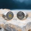 Anillo giratorio tibetano de cobre Om Mani Padme Hum Tibetan Copper Om Mani Padme Hum Rotatable Ring