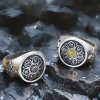 Anillo giratorio tibetano de cobre Om Mani Padme Hum Tibetan Copper Om Mani Padme Hum Rotatable Ring