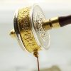 Tibetische Kupfer-Gebetsmühle – Sechs Worte des Friedens Tibetan Copper Prayer Wheel - Six Words for Peace