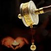 Tibetische Kupfer-Gebetsmühle – Sechs Worte des Friedens Tibetan Copper Prayer Wheel - Six Words for Peace