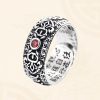Cincin Kekayaan Tembaga Tibet dengan Ruby Tibetan Copper Wealth Ring with Ruby