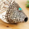 Decoración Budista Tibetana de Concha Shankha Grabada para la Riqueza Tibetan Engraved Shankha Buddha Wealth Decor
