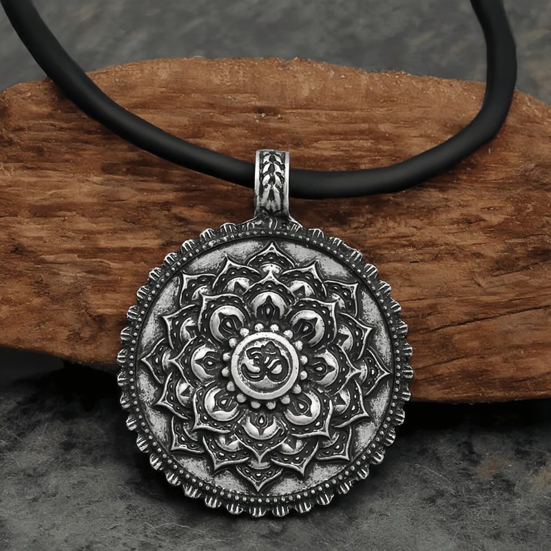 Collar con Flor de Paz y Amor Tibetano Tibetan Love Peace Flower Necklace