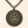 Collar con Flor de Paz y Amor Tibetano Tibetan Love Peace Flower Necklace