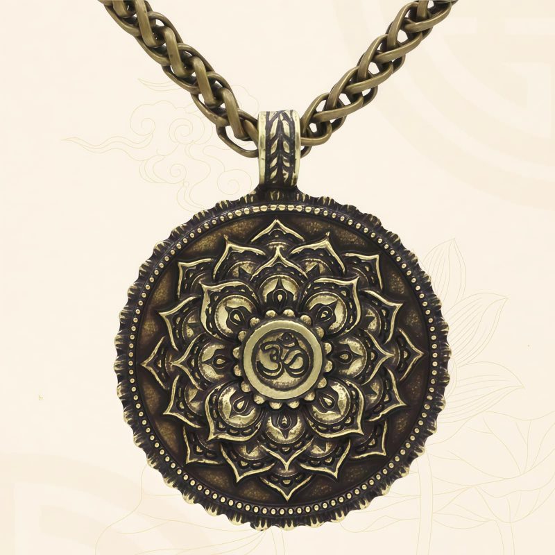 Collar con Flor de Paz y Amor Tibetano Tibetan Love Peace Flower Necklace
