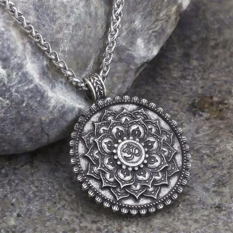 Collar con Flor de Paz y Amor Tibetano Tibetan Love Peace Flower Necklace