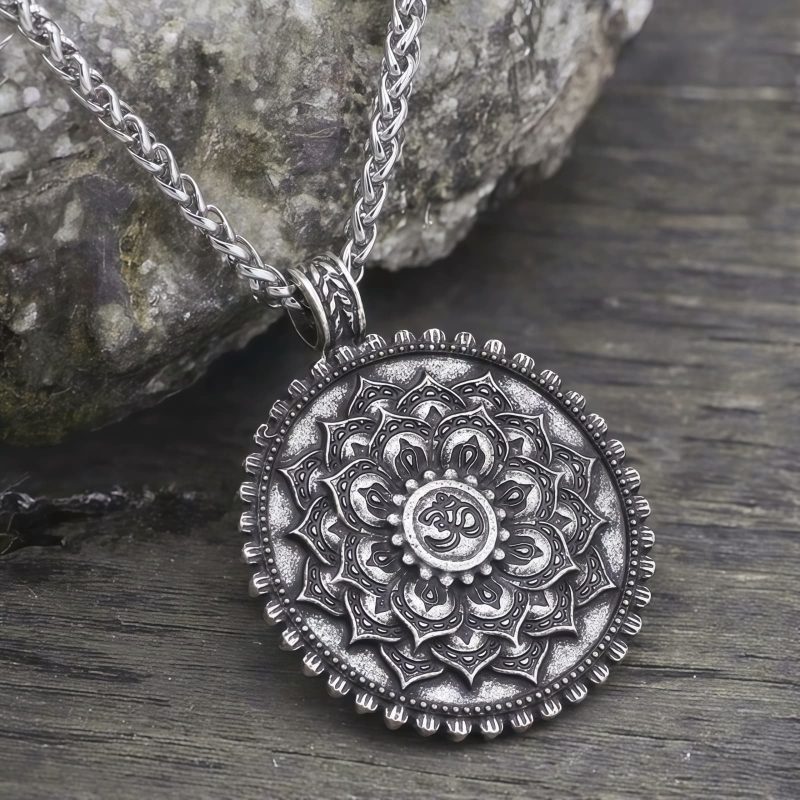 Collar con Flor de Paz y Amor Tibetano Tibetan Love Peace Flower Necklace