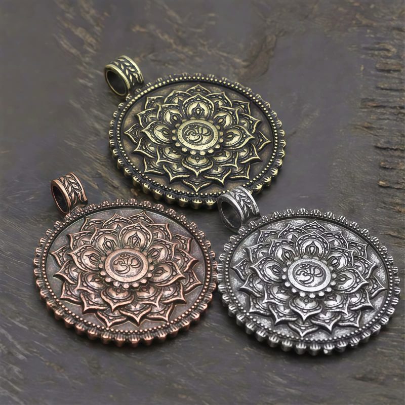Collar con Flor de Paz y Amor Tibetano Tibetan Love Peace Flower Necklace
