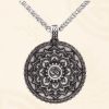 Collar con Flor de Paz y Amor Tibetano Tibetan Love Peace Flower Necklace