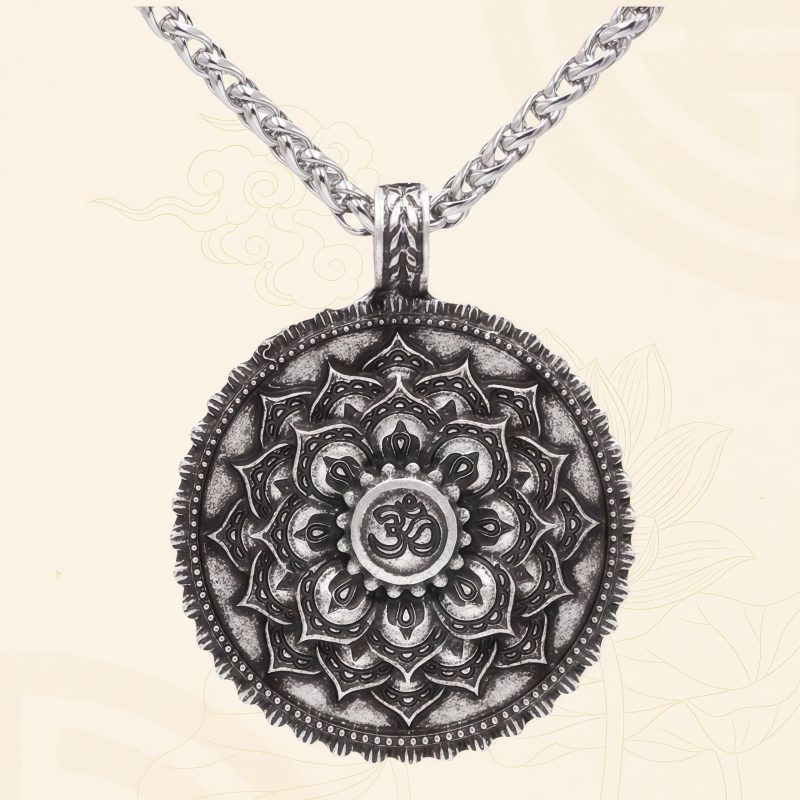 Collar con Flor de Paz y Amor Tibetano Tibetan Love Peace Flower Necklace