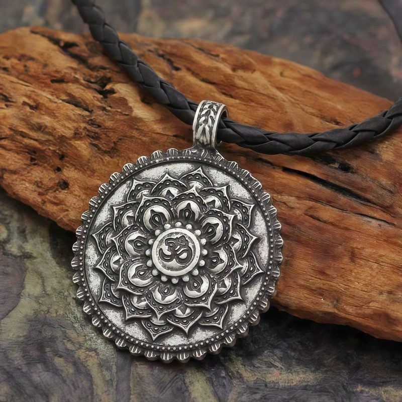 Collar con Flor de Paz y Amor Tibetano Tibetan Love Peace Flower Necklace