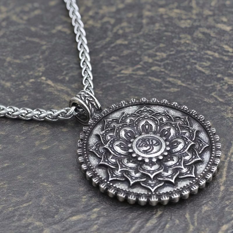 Collar con Flor de Paz y Amor Tibetano Tibetan Love Peace Flower Necklace