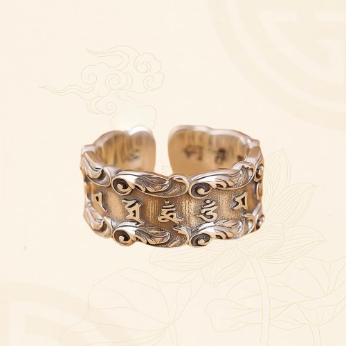 Anillo de Paz Ajustable Tibetano Om Mani Padme Hum Anillo de Paz Ajustable Tibetano Om Mani Padme Hum