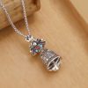 Collar con dije de Dorje Vajra y Om Mani Padme Hum: Fuerza y Protección Tibetana Tibetan Om Mani Padme Hum Dorje Vajra Strength Necklace Pendant