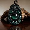 Tibetanischer PiXiu Regenbogen-Obsidian-Halskette Tibetan PiXiu Rainbow Obsidian Necklace