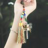 دُرّةٌ تبتيةٌ معلّقةٌ للسيارة - زينةٌ صلاةٌ دوارة Tibetan Prayer Wheel Car Hanging Ornament