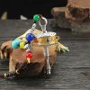 دُرّةٌ تبتيةٌ معلّقةٌ للسيارة - زينةٌ صلاةٌ دوارة Tibetan Prayer Wheel Car Hanging Ornament