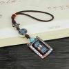 سلسلة مفاتيح عجلة الصلاة التبتية ذات الكلمات الستة الحقيقية Six True Words Tibetan Prayer Wheel Keychain