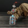 سلسلة مفاتيح عجلة الصلاة التبتية ذات الكلمات الستة الحقيقية Six True Words Tibetan Prayer Wheel Keychain