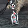 سلسلة مفاتيح عجلة الصلاة التبتية ذات الكلمات الستة الحقيقية Six True Words Tibetan Prayer Wheel Keychain