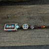 سلسلة مفاتيح عجلة الصلاة التبتية ذات الكلمات الستة الحقيقية Six True Words Tibetan Prayer Wheel Keychain