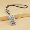 سلسلة مفاتيح عجلة الصلاة التبتية ذات الكلمات الستة الحقيقية Six True Words Tibetan Prayer Wheel Keychain