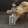 سلسلة مفاتيح عجلة الصلاة التبتية ذات الكلمات الستة الحقيقية Six True Words Tibetan Prayer Wheel Keychain