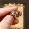 Anillo Dorje Vajra de Ágata Roja Tibetana Tibetan Red Agate Dorje Vajra Ring