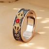 Anillo Dorje Vajra de Ágata Roja Tibetana Tibetan Red Agate Dorje Vajra Ring