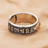 Anillo Dorje Vajra de Ágata Roja Tibetana Tibetan Red Agate Dorje Vajra Ring