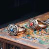 Anillo Tibetano Giratorio de la Paz Tibetan Rotatable Peace Ring