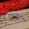 Colgante Dorje de Plata 925 Om Mani Padme Hum Tibetano Tibetan 925 Silver Om Mani Padme Hum Dorje Pendant