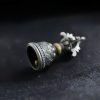 Colgante Dorje de Plata 925 Om Mani Padme Hum Tibetano Tibetan 925 Silver Om Mani Padme Hum Dorje Pendant