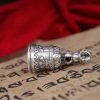 Colgante Dorje de Plata 925 Om Mani Padme Hum Tibetano Tibetan 925 Silver Om Mani Padme Hum Dorje Pendant