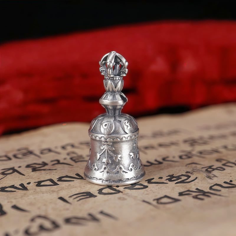 Colgante Dorje de Plata 925 Om Mani Padme Hum Tibetano Tibetan 925 Silver Om Mani Padme Hum Dorje Pendant