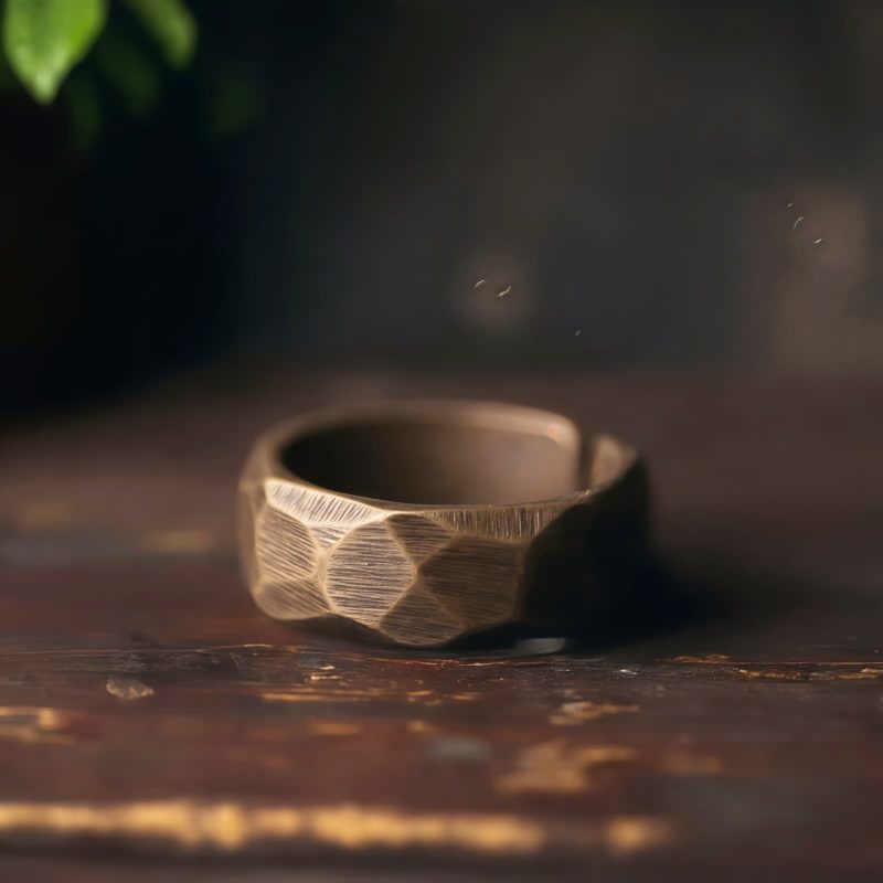 Anillo de la Riqueza de Cobre con Diseño Sencillo Tibetano Tibetan Simple Design Copper Wealth Ring