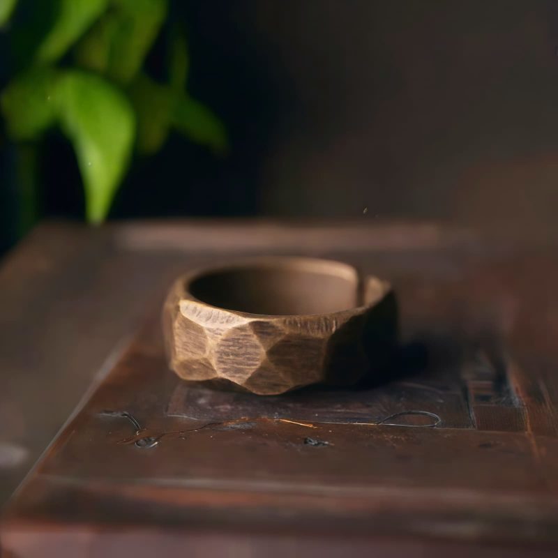 Anillo de la Riqueza de Cobre con Diseño Sencillo Tibetano Tibetan Simple Design Copper Wealth Ring