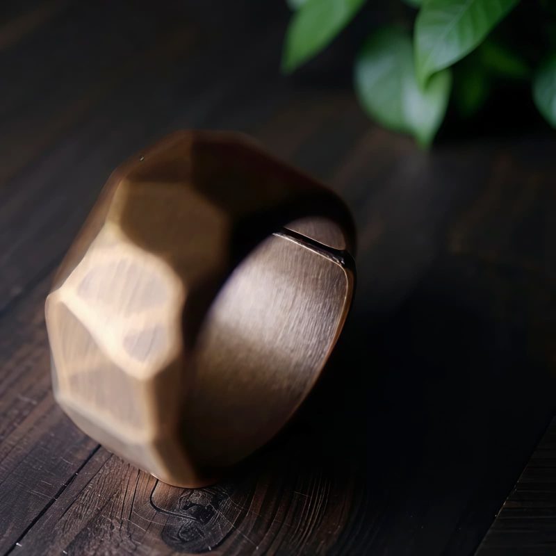 Anillo de la Riqueza de Cobre con Diseño Sencillo Tibetano Tibetan Simple Design Copper Wealth Ring