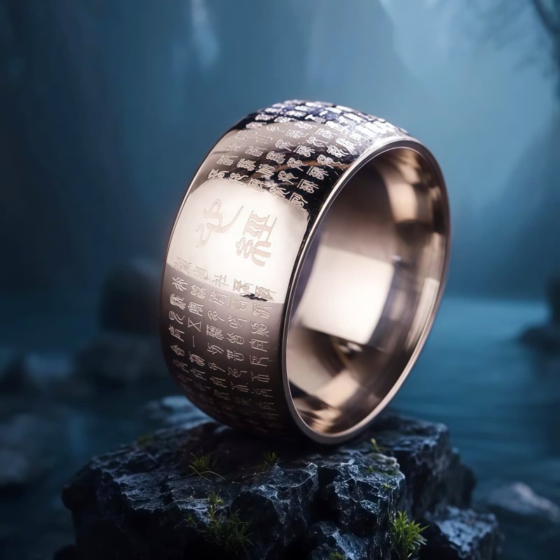 Anillo de Equilibrio de Acero de Titanio Tibetano Tibetan Titanium Steel Balance Ring