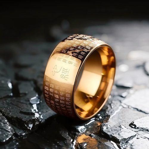 Anillo de Equilibrio de Acero de Titanio Tibetano Anillo de Equilibrio de Acero de Titanio Tibetano