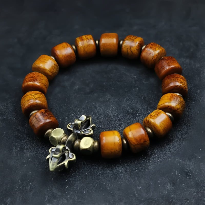 Pulsera Tibetana de Fuerza de Hueso de Yak y Cobre Tibetan Yak Bone Strength Bracelet