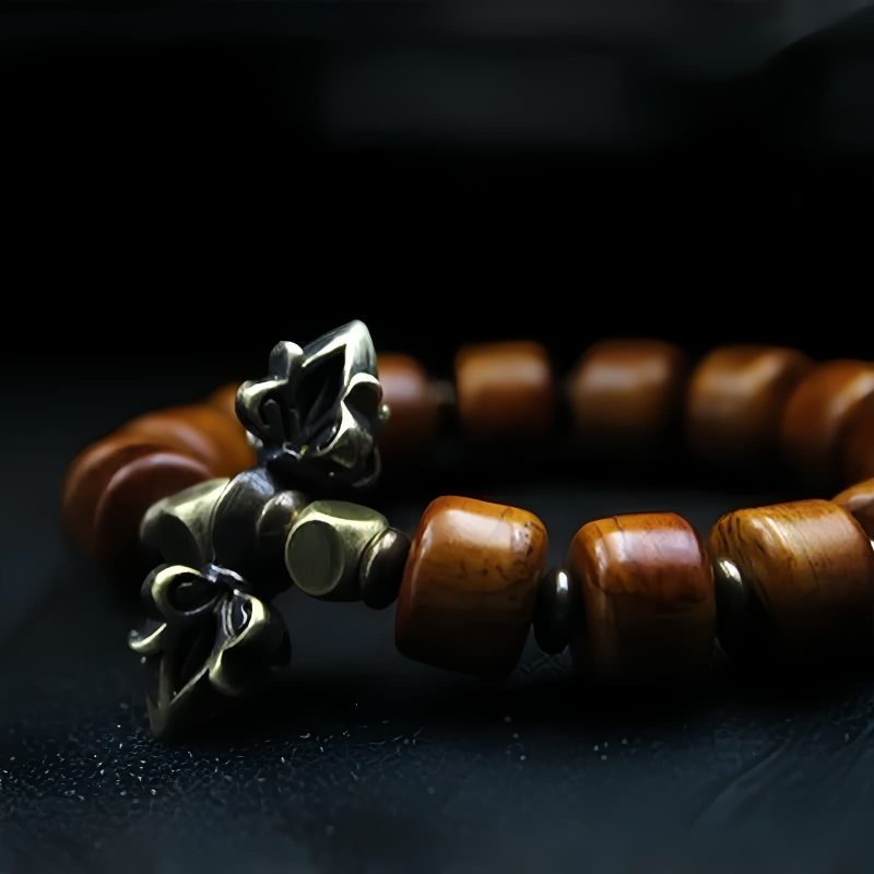 Pulsera Tibetana de Fuerza de Hueso de Yak y Cobre Tibetan Yak Bone Strength Bracelet