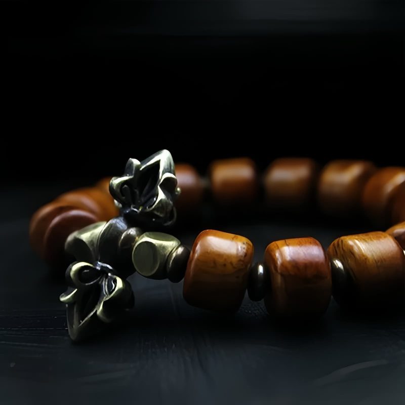 Pulsera Tibetana de Fuerza de Hueso de Yak y Cobre Tibetan Yak Bone Strength Bracelet