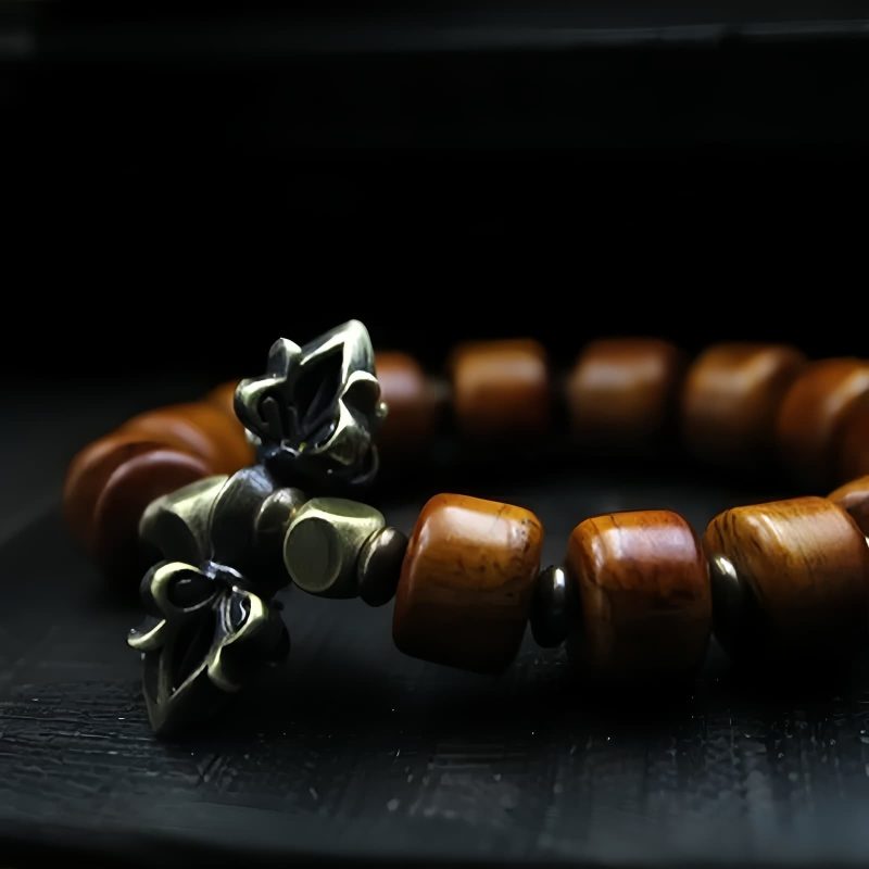 Pulsera Tibetana de Fuerza de Hueso de Yak y Cobre Tibetan Yak Bone Strength Bracelet