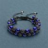Pulsera de Protección Ojo de Tigre y Roca de Lava Protection Tiger's Eye Lava Rock Bracelet