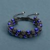 Pulsera de Protección Ojo de Tigre y Roca de Lava Protection Tiger's Eye Lava Rock Bracelet