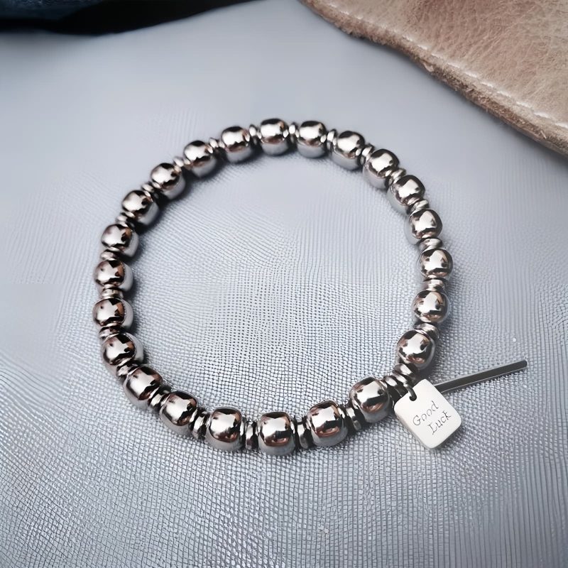 Pulsera de Buena Suerte con Acero de Titanio para el Equilibrio Titanium Steel Balance Good Luck Bracelet
